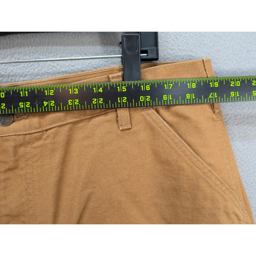 Carhartt‎ Loose Fit Washed Duck Flannel Lined Utility Work Pants 40x34 Brown NWT - Picture 6 of 13